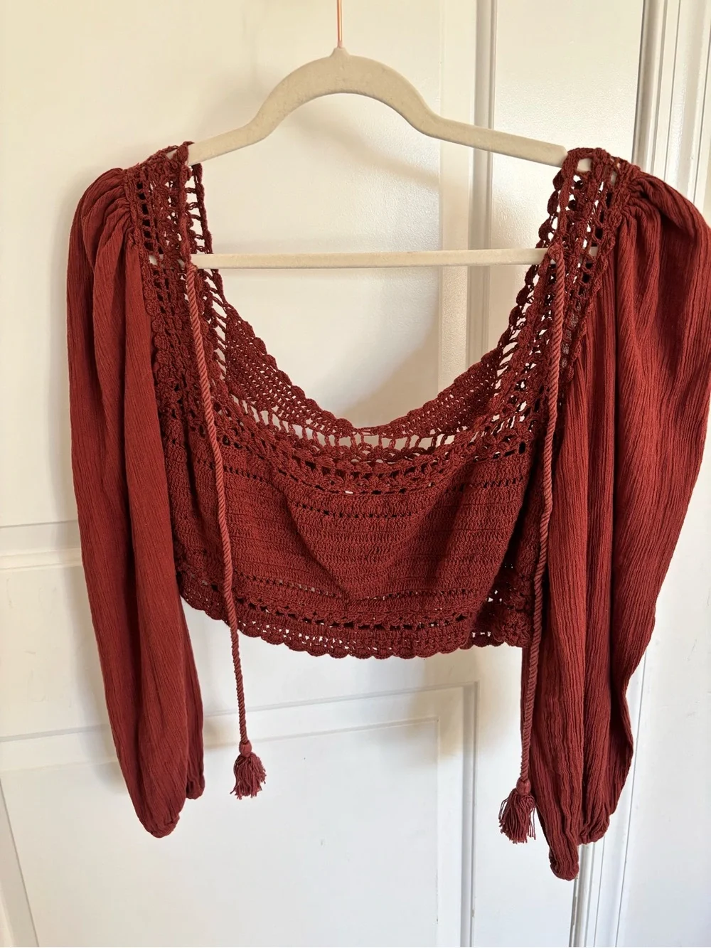 Free People Cynthia Crochet Top
